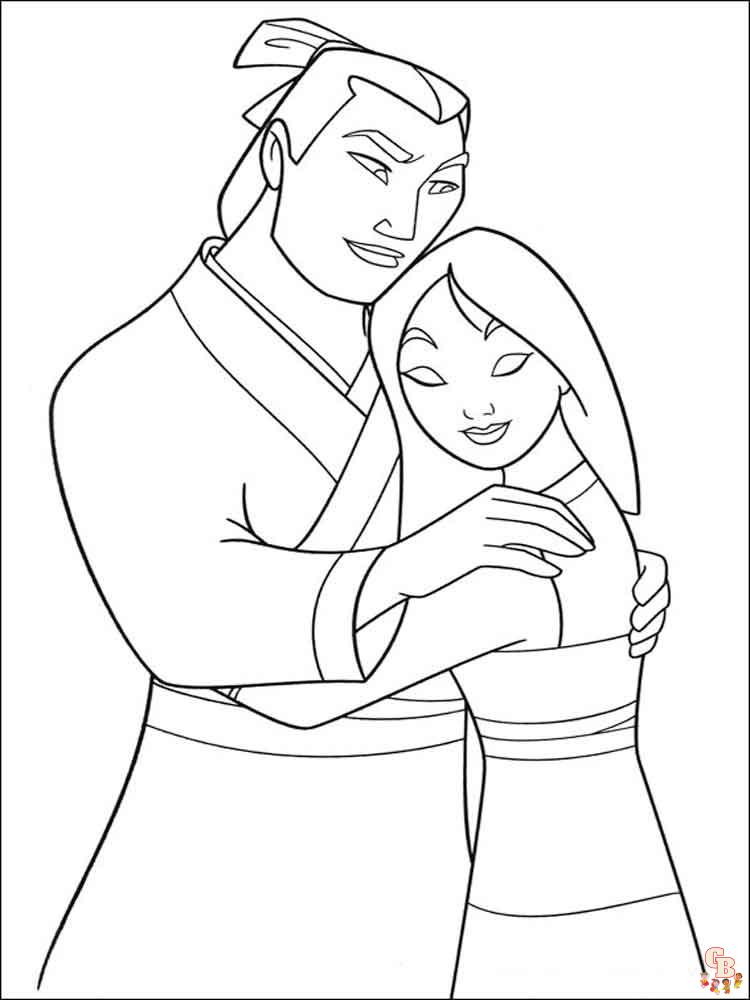 Coloriage Mulan