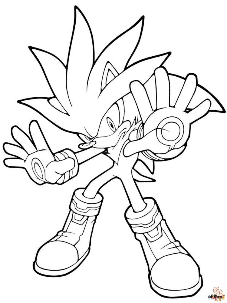 Coloriage Shadow Sonic