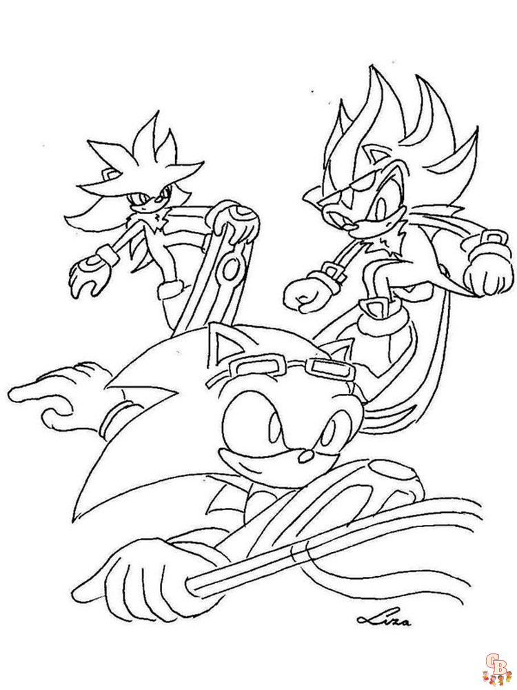 Coloriage Shadow Sonic