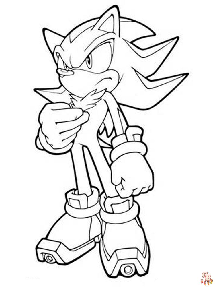 Coloriage Shadow Sonic