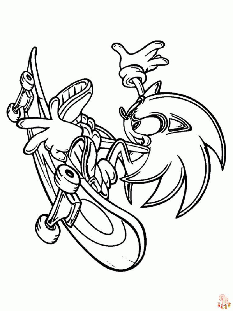 Coloriage Shadow Sonic