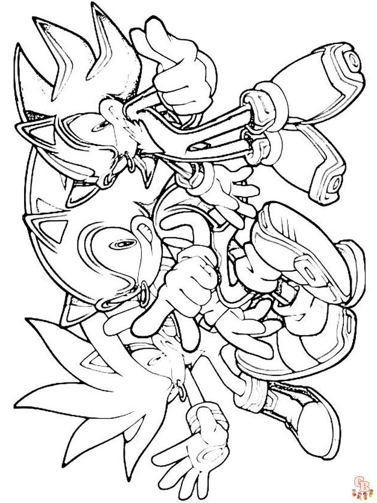 Coloriage Shadow Sonic