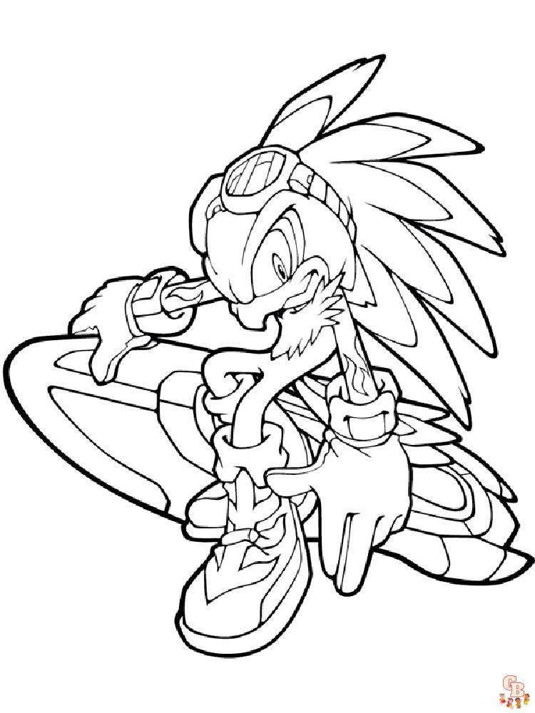 Coloriage Shadow Sonic