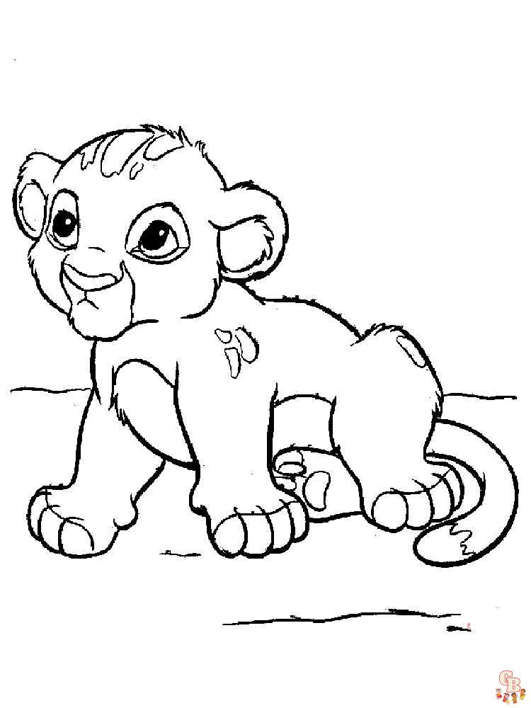 Coloriage Simba