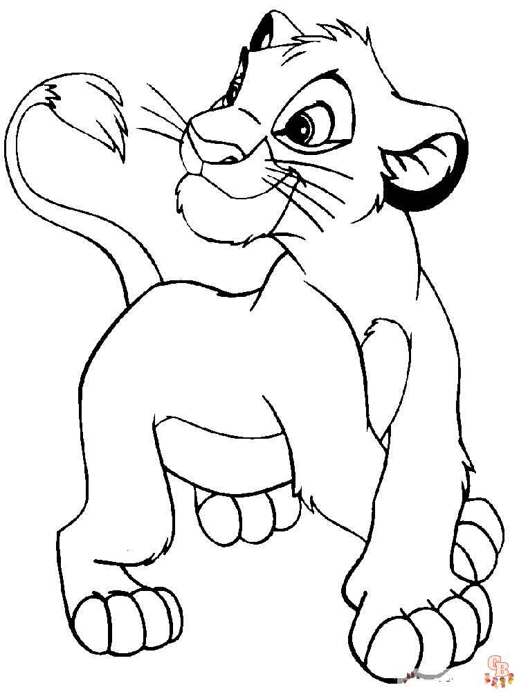 Coloriage Simba