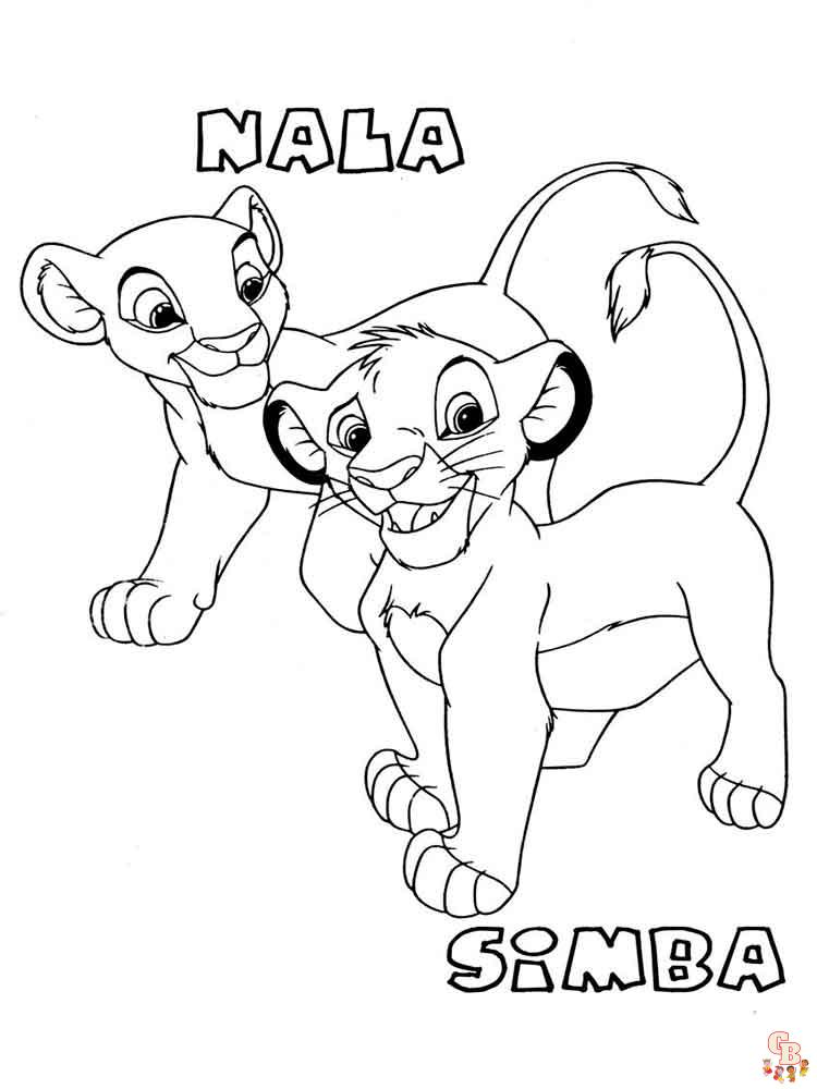 Coloriage Simba