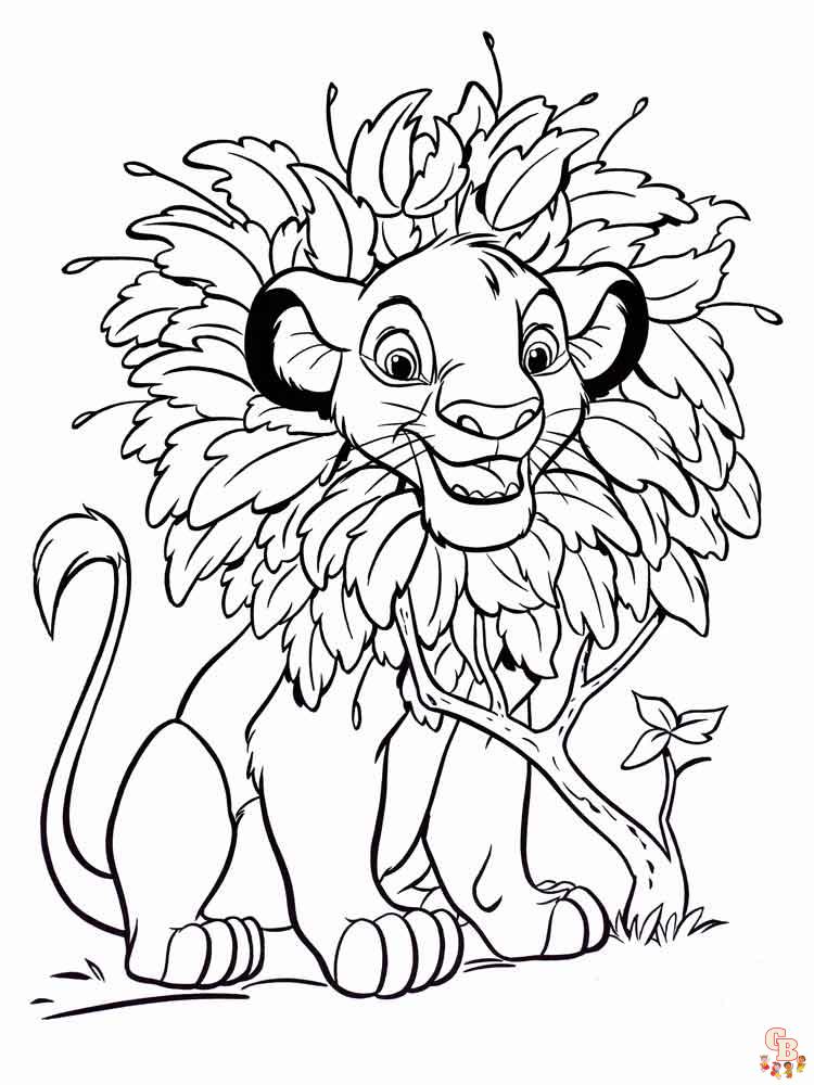 Coloriage Simba