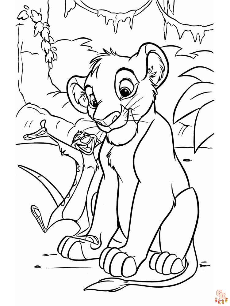 Coloriage Simba