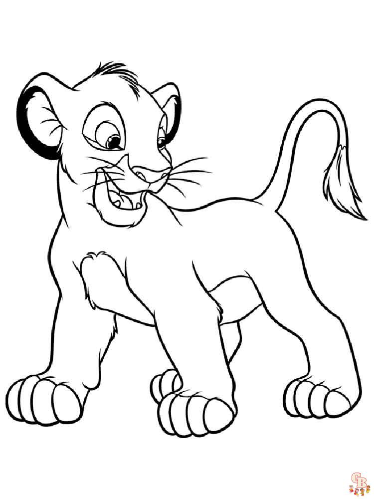 Coloriage Simba