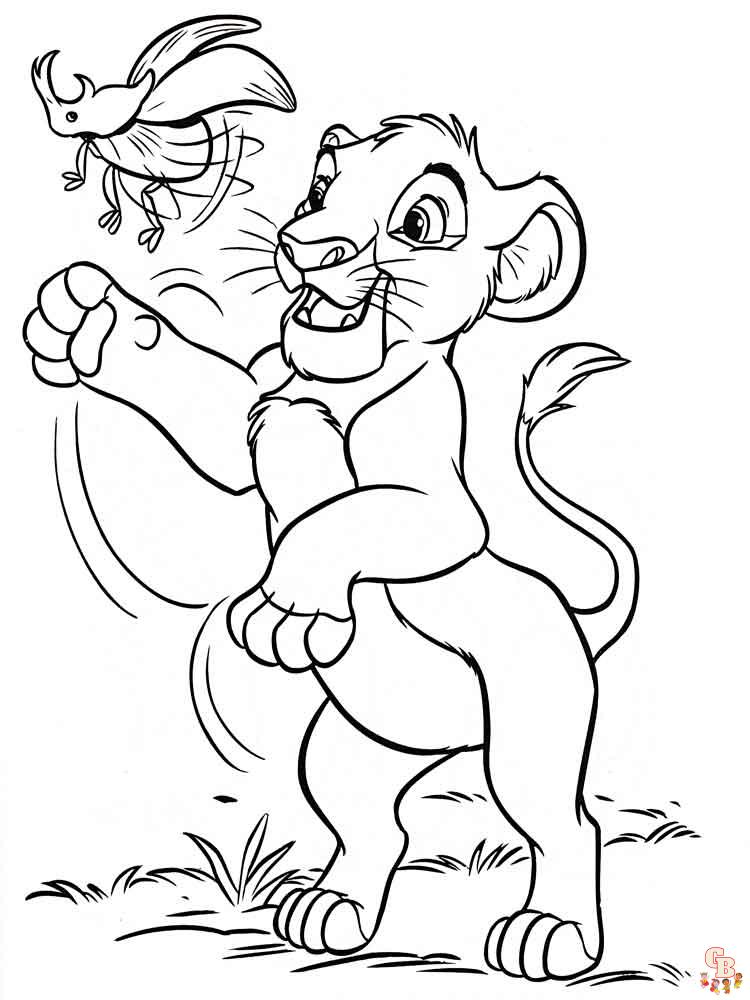 Coloriage Simba