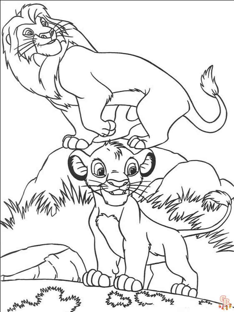 Coloriage Simba