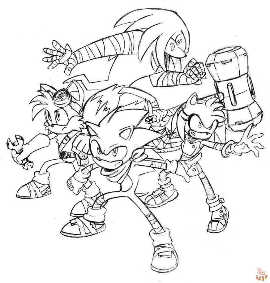 Coloriage Sonic Boom