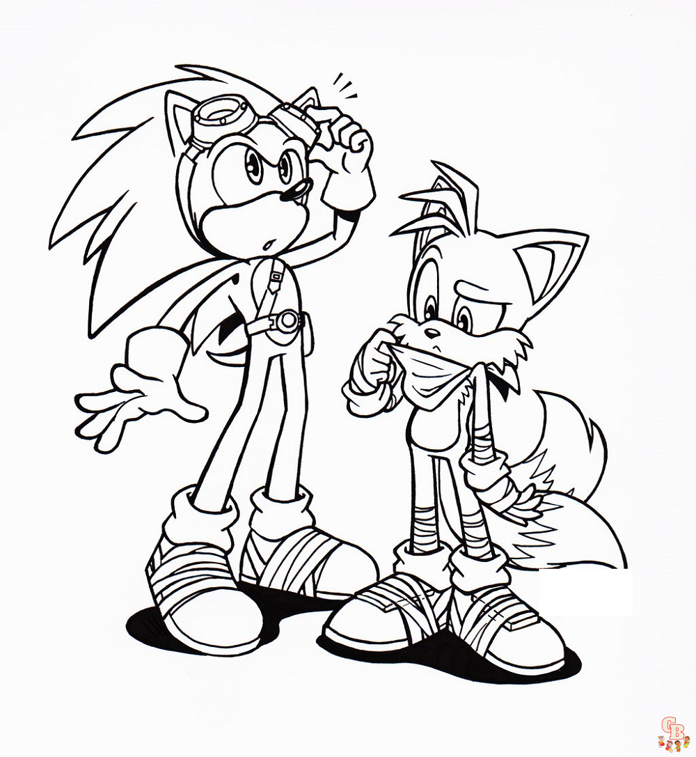 Coloriage Sonic Boom