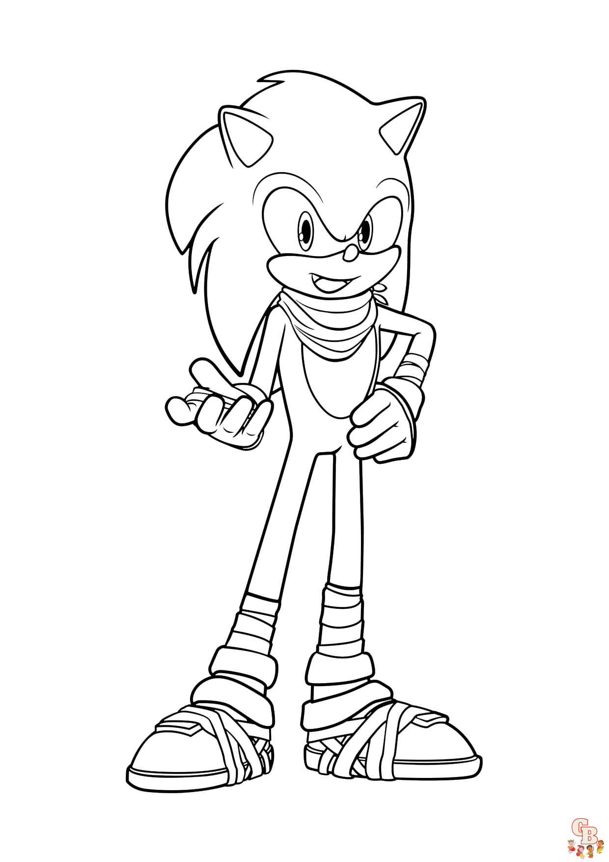 Coloriage Sonic Boom