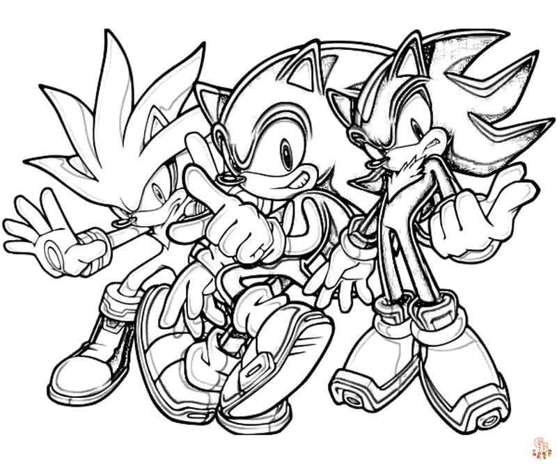 Coloriage Sonic and Friends