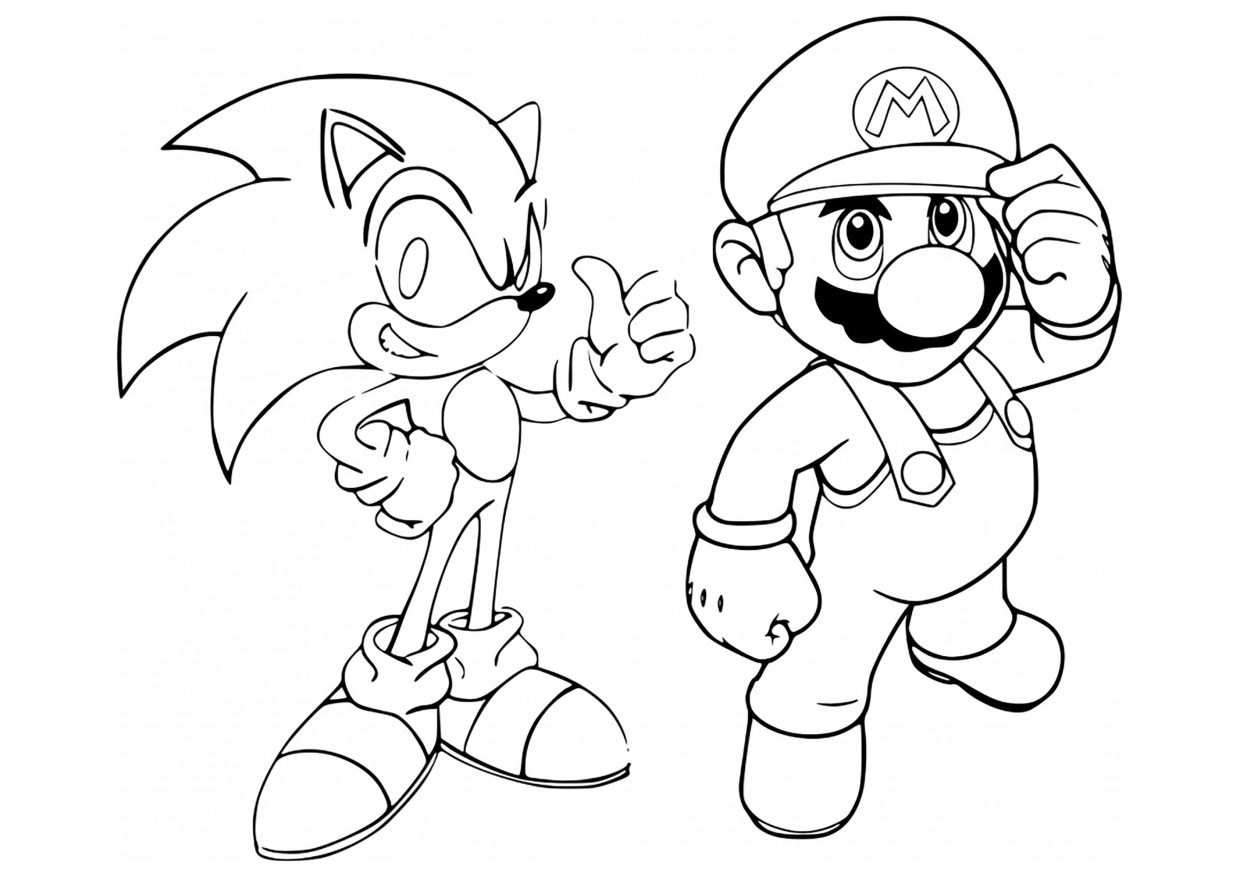 Coloriage Sonic and Friends