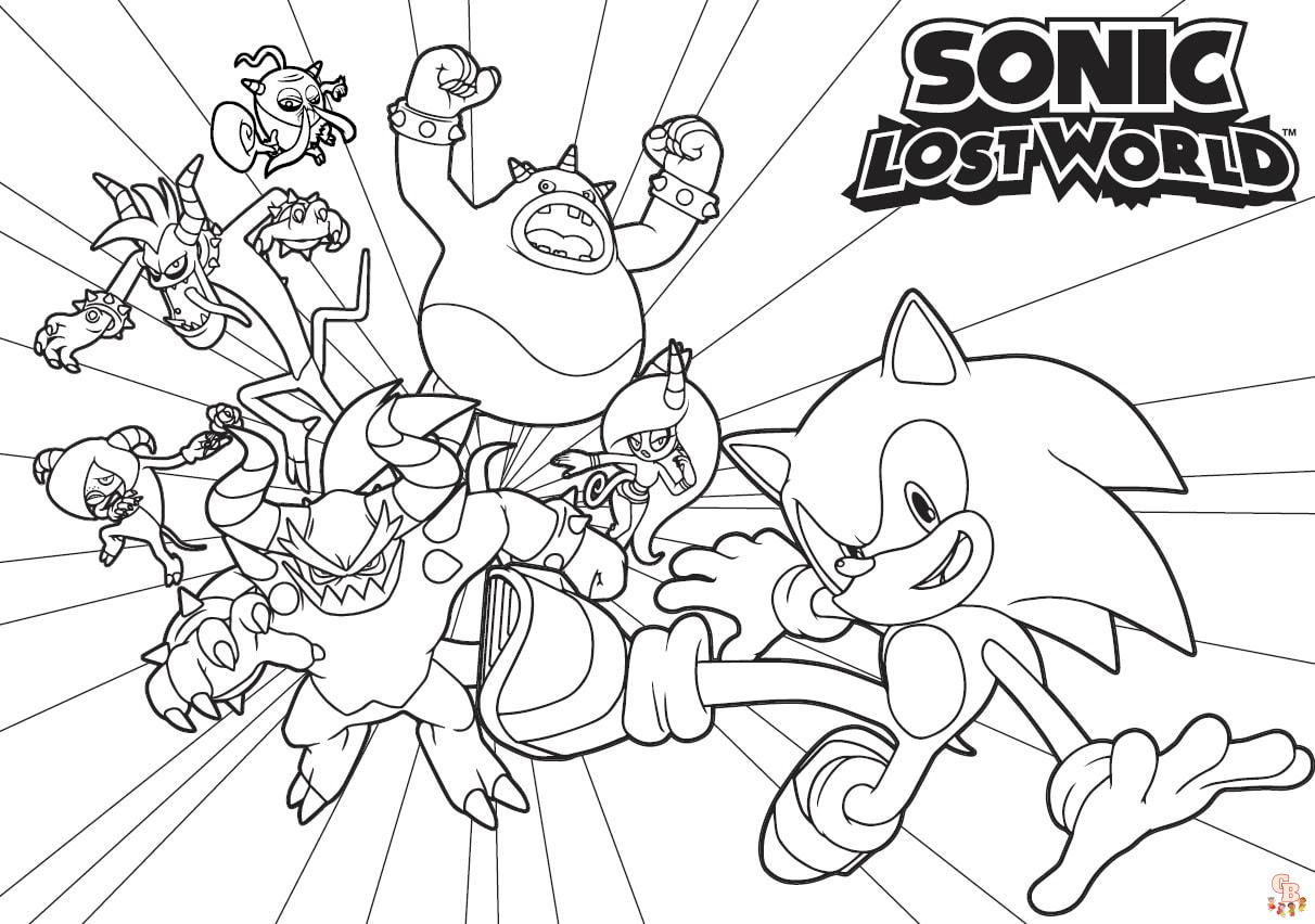 Coloriage Sonic and Friends