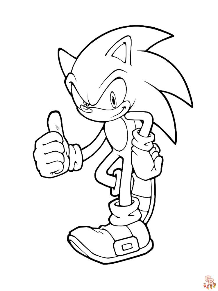 Coloriage Super Sonic