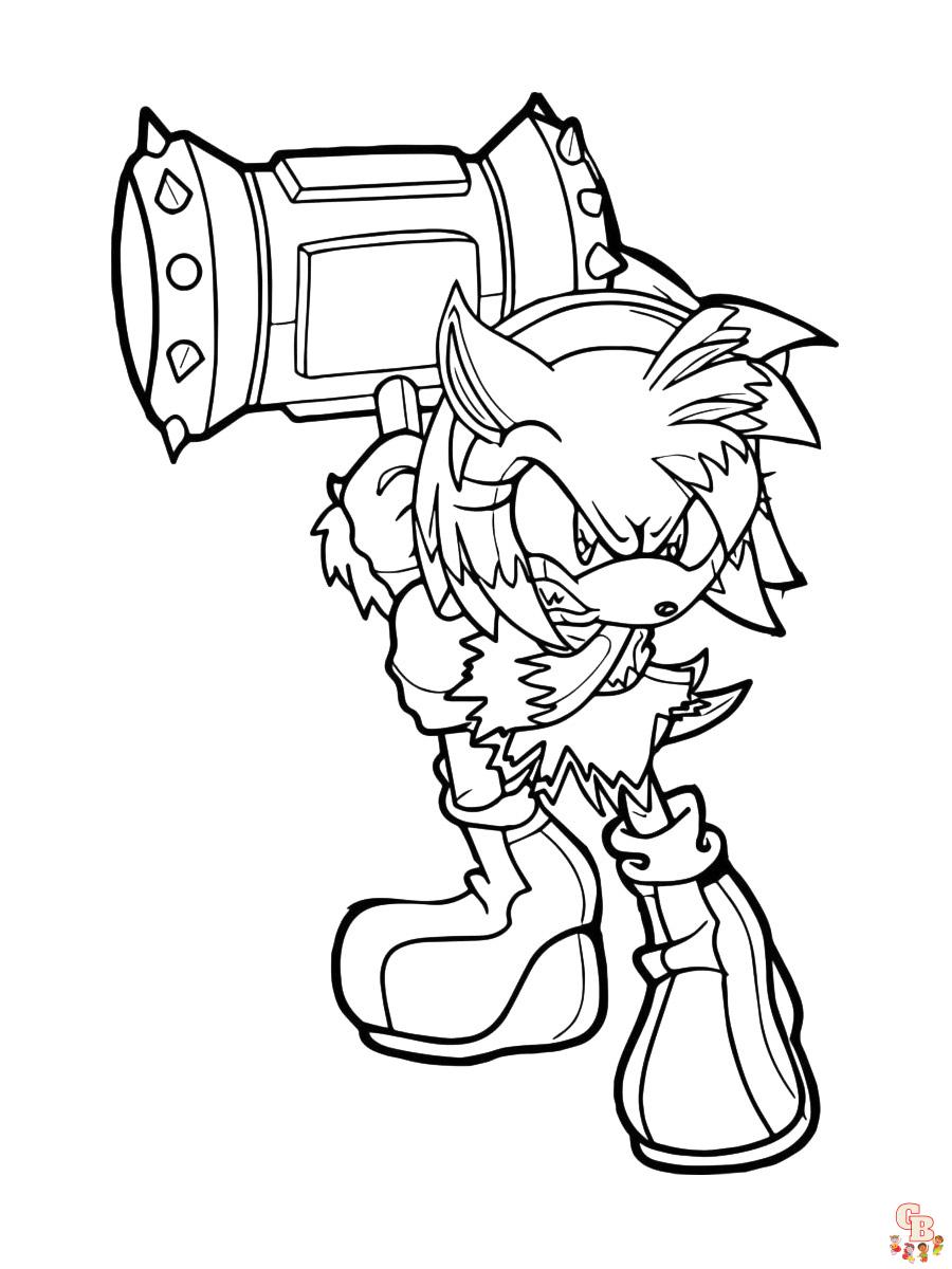 Coloriage Super Sonic