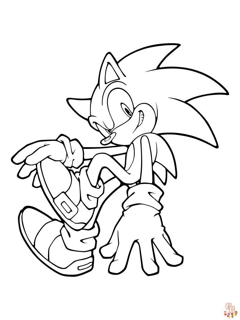 Coloriage Super Sonic