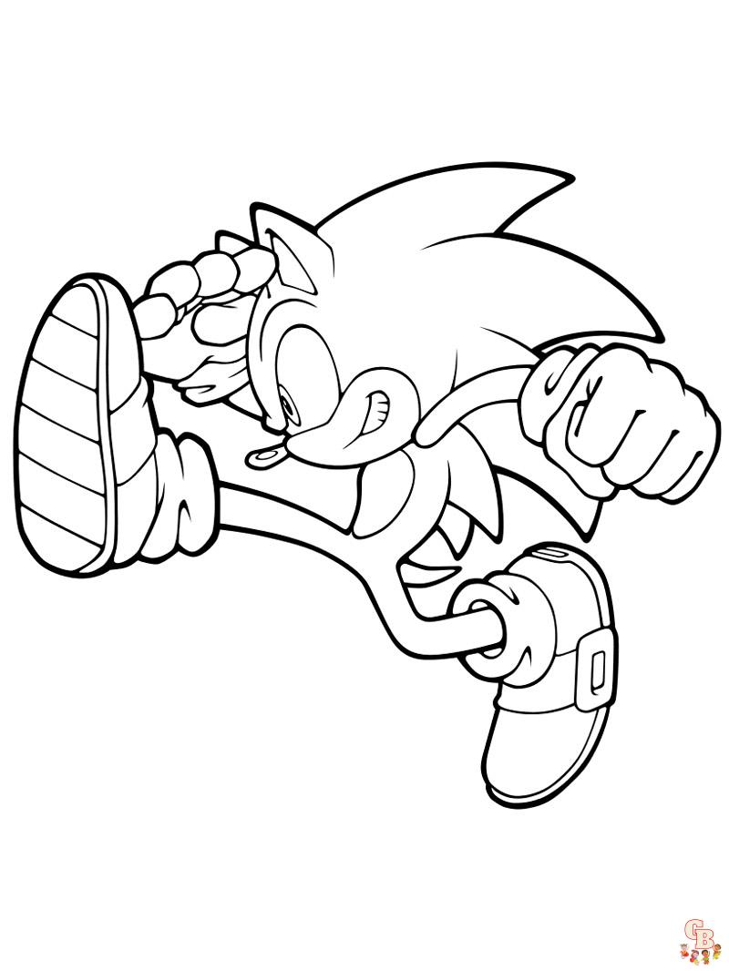 Coloriage Super Sonic