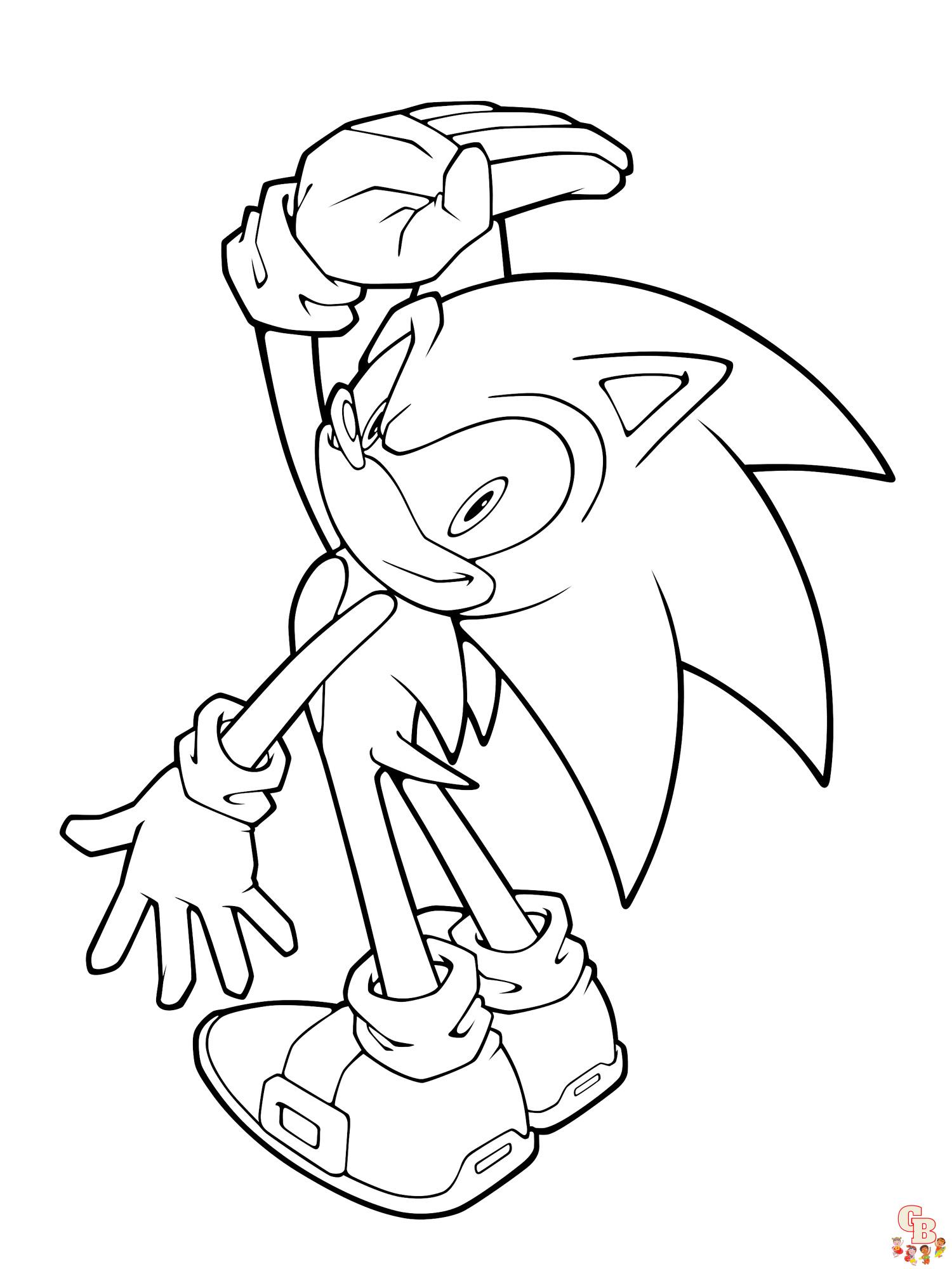 Coloriage Super Sonic