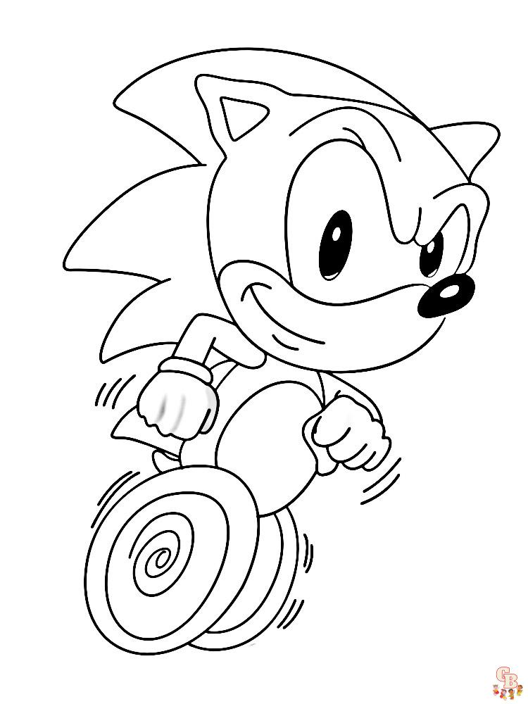 Coloriage Super Sonic