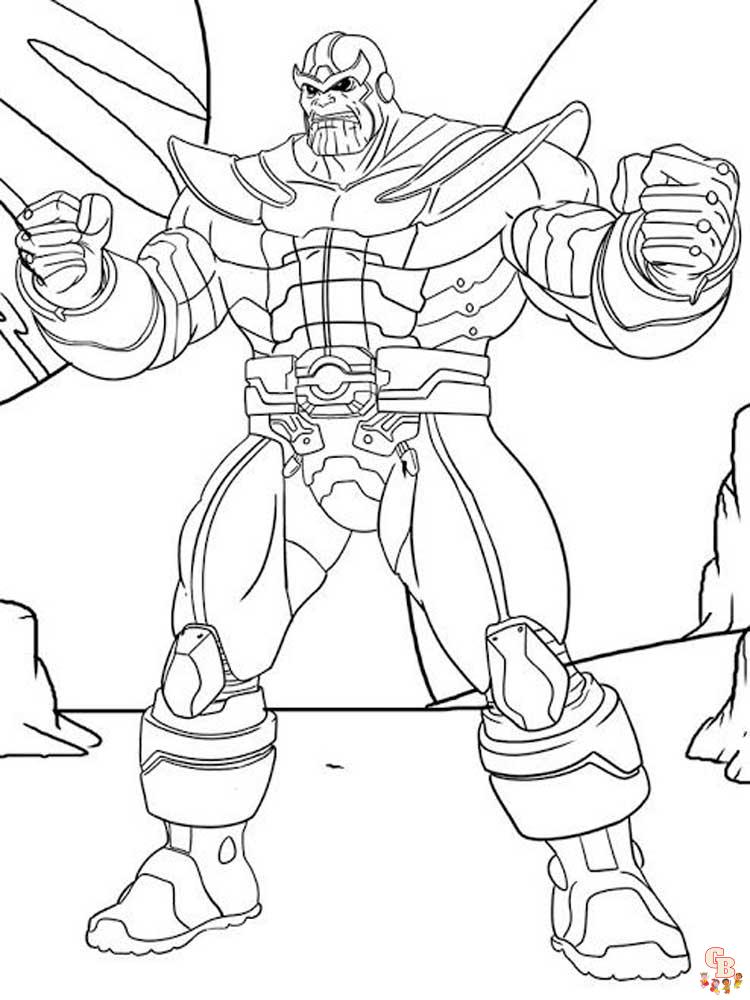 Coloriage Thanos