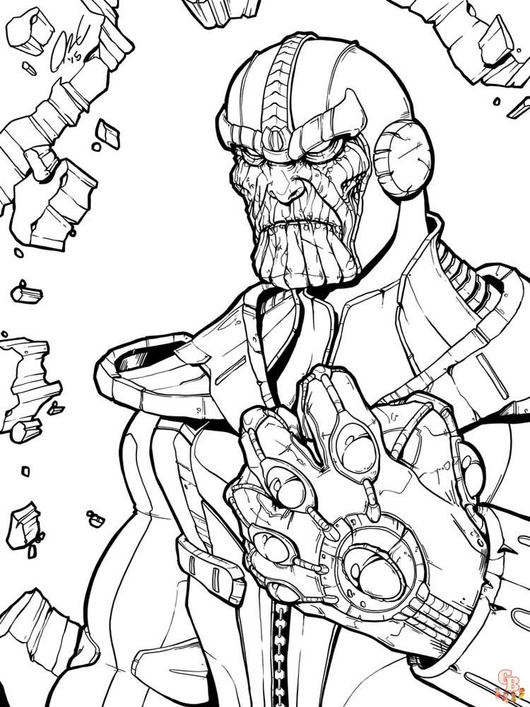 Coloriage Thanos