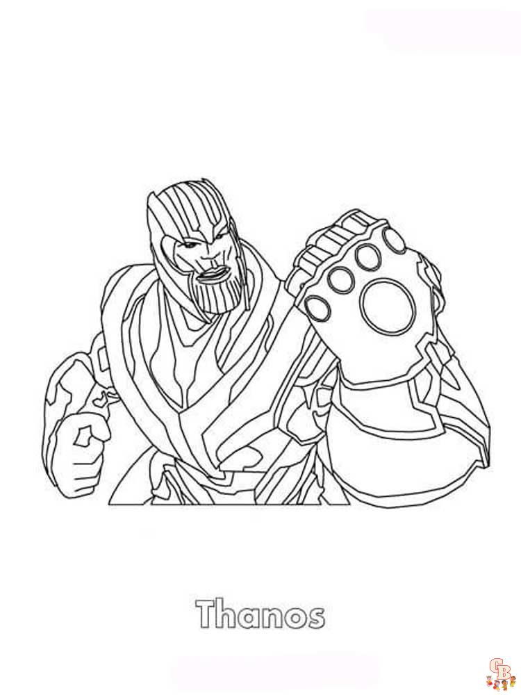 Coloriage Thanos