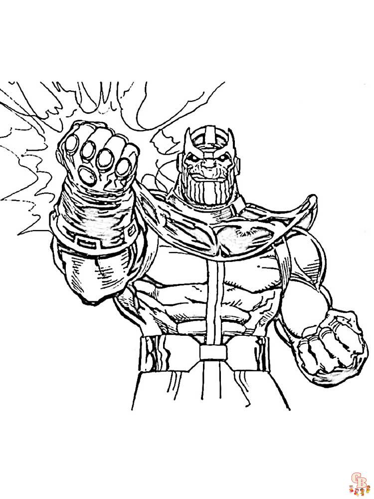 Coloriage Thanos