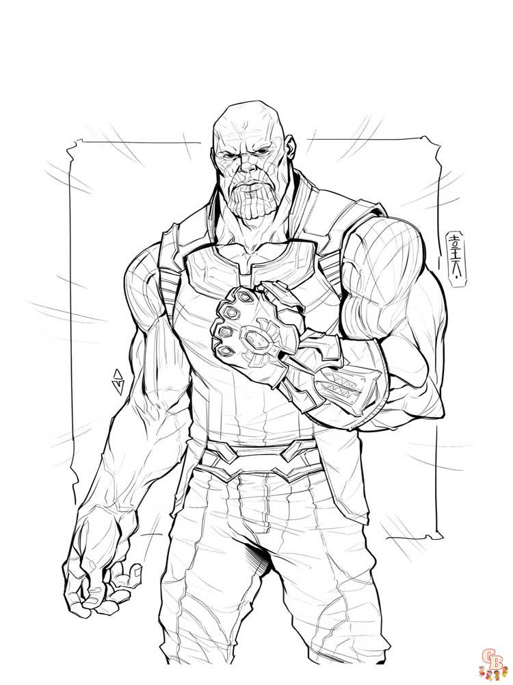 Coloriage Thanos