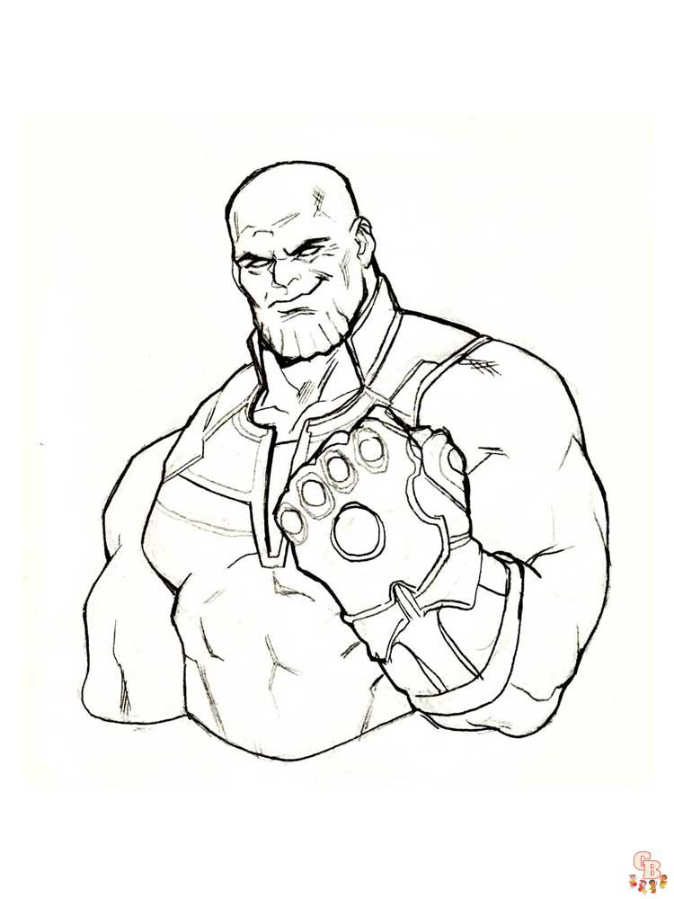 Coloriage Thanos