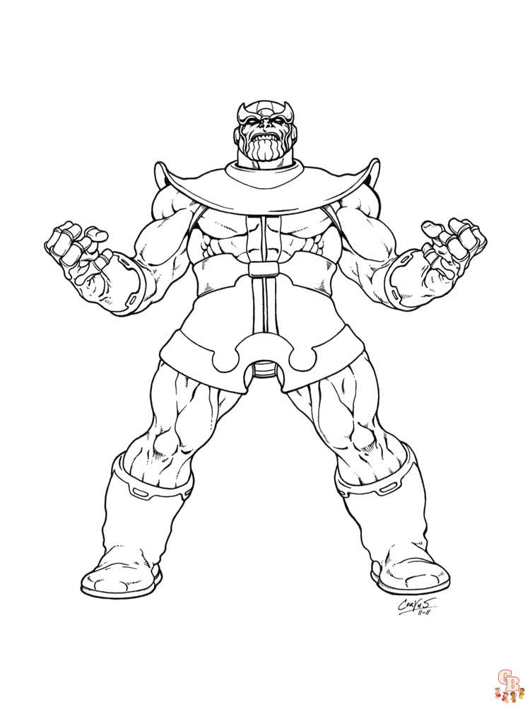 Coloriage Thanos