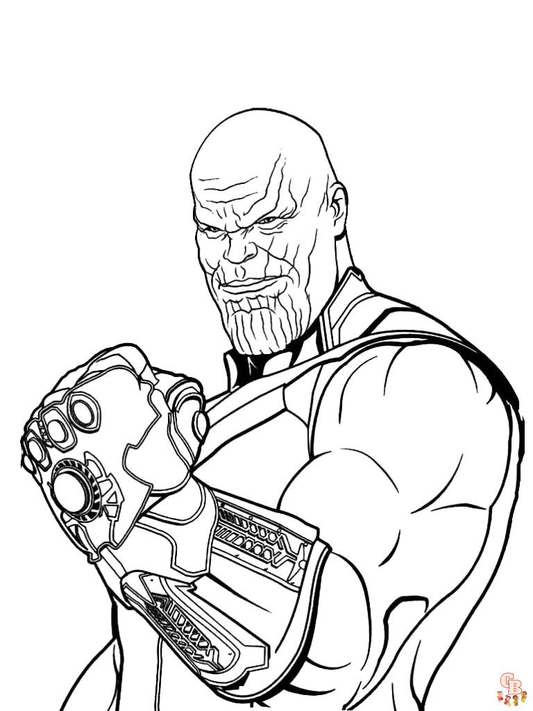 Coloriage Thanos