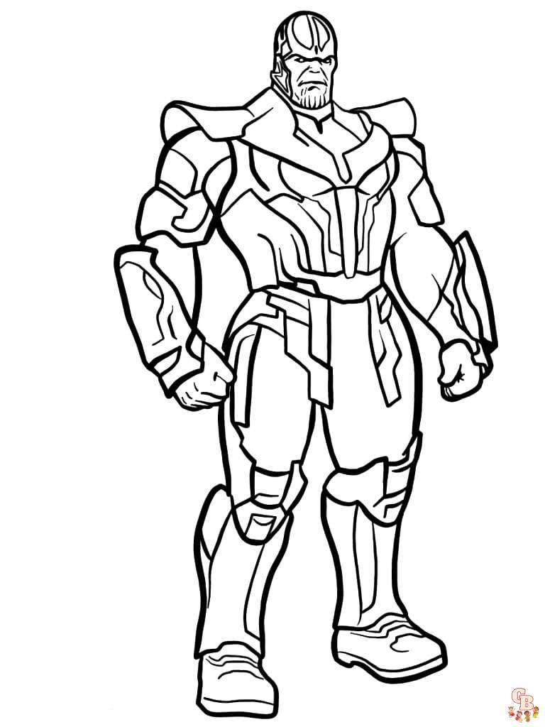 Coloriage Thanos