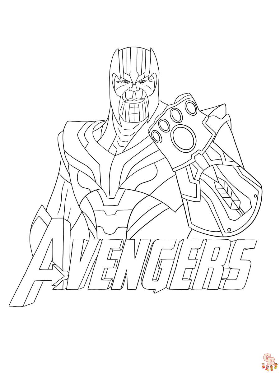 Coloriage Thanos