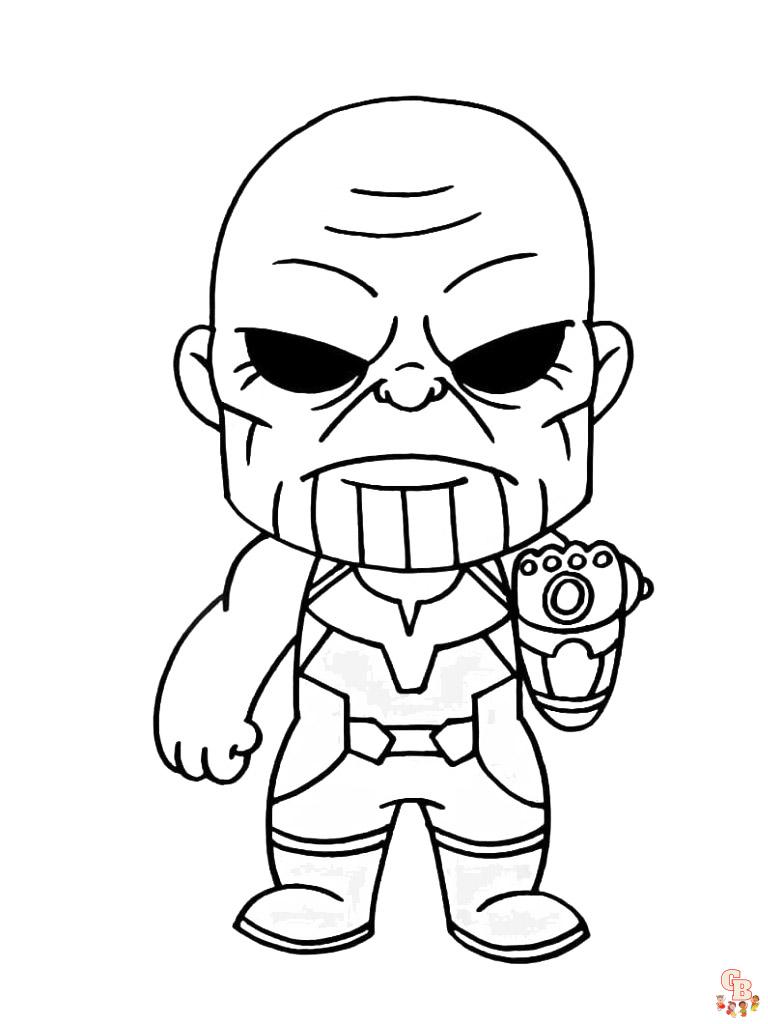 Coloriage Thanos