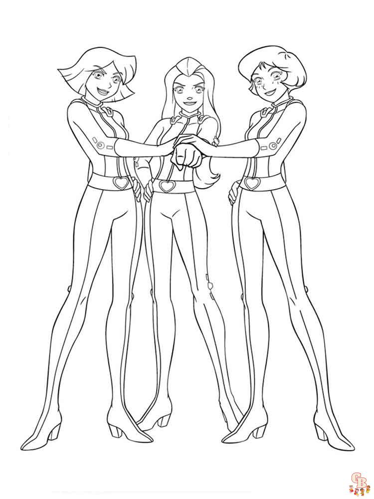 Coloriage Totally Spies