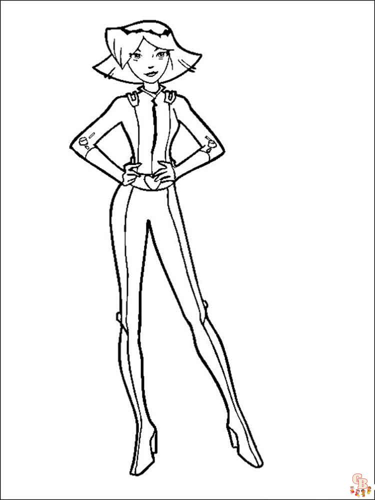 Coloriage Totally Spies