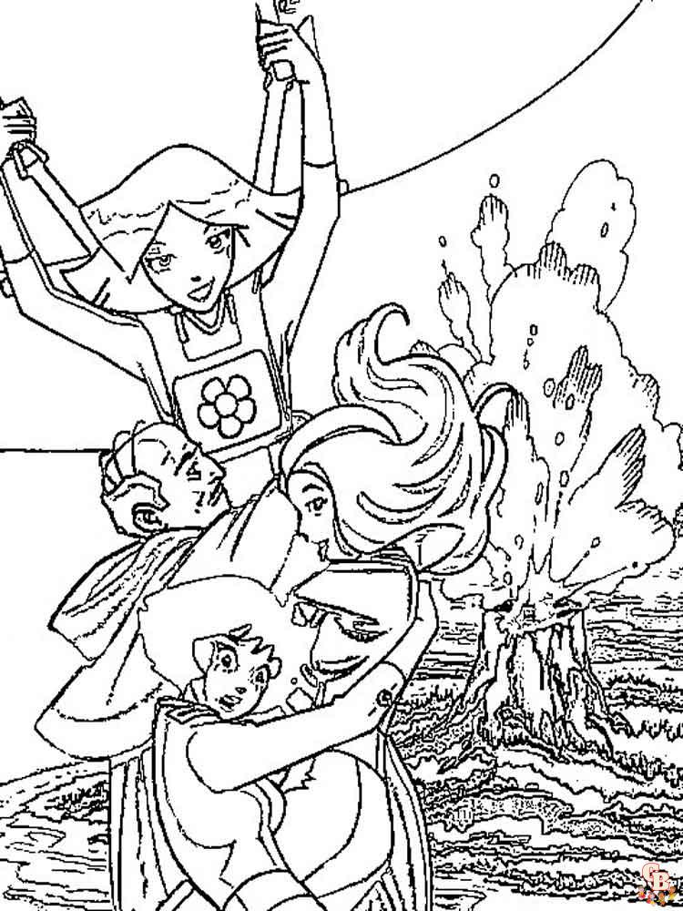 Coloriage Totally Spies