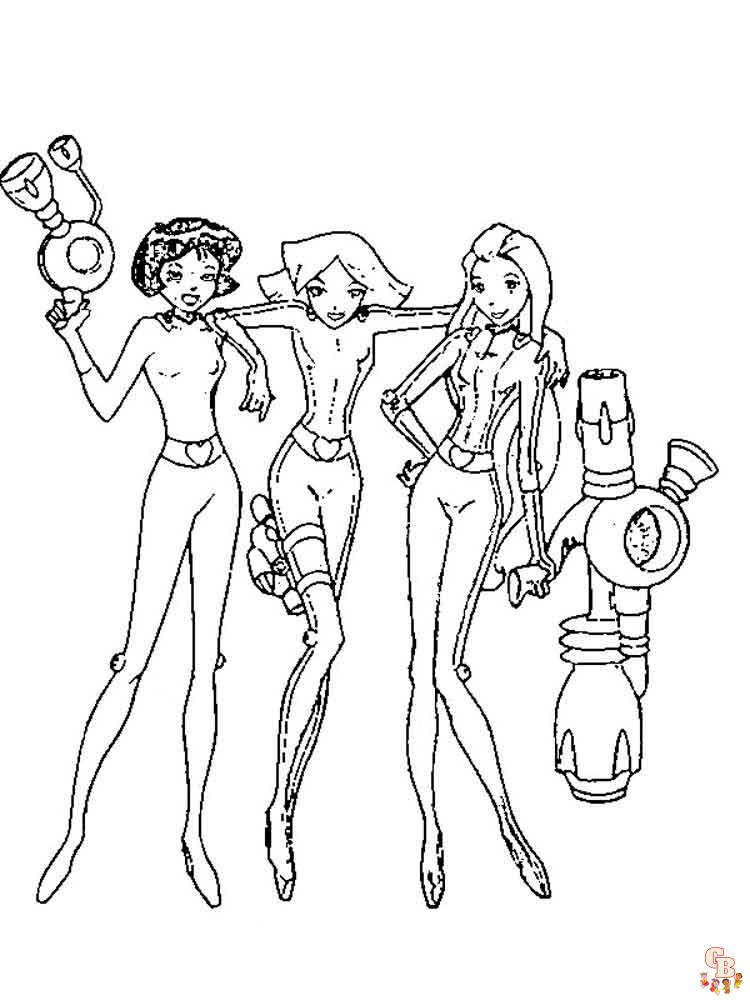 Coloriage Totally Spies