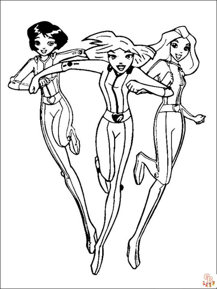 Coloriage Totally Spies