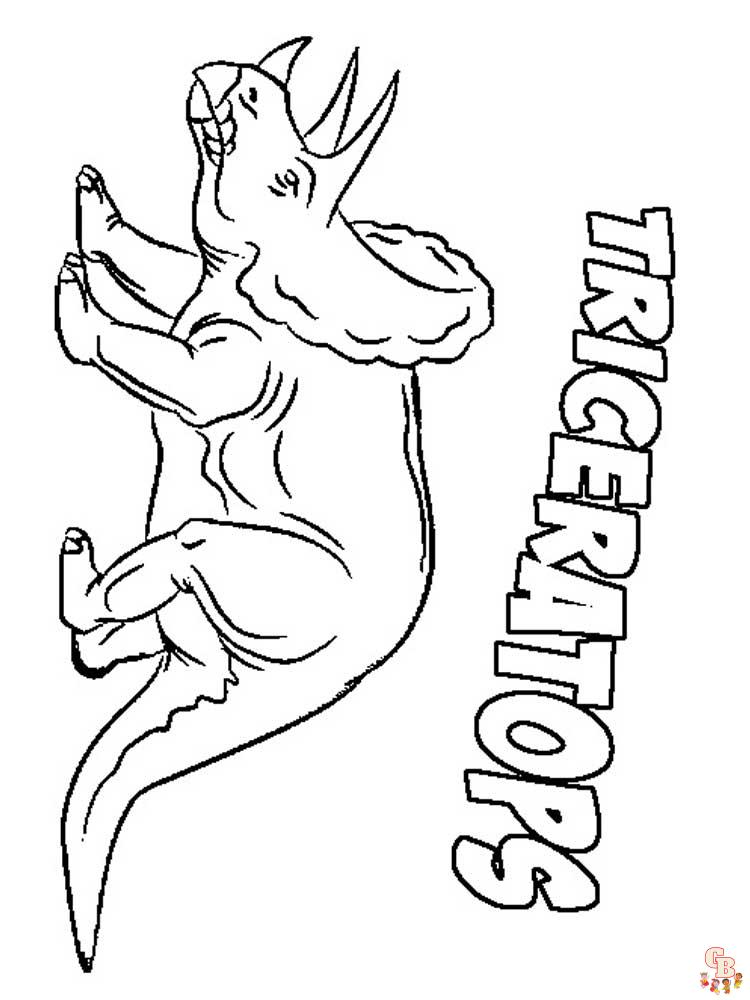 Coloriage Triceratops