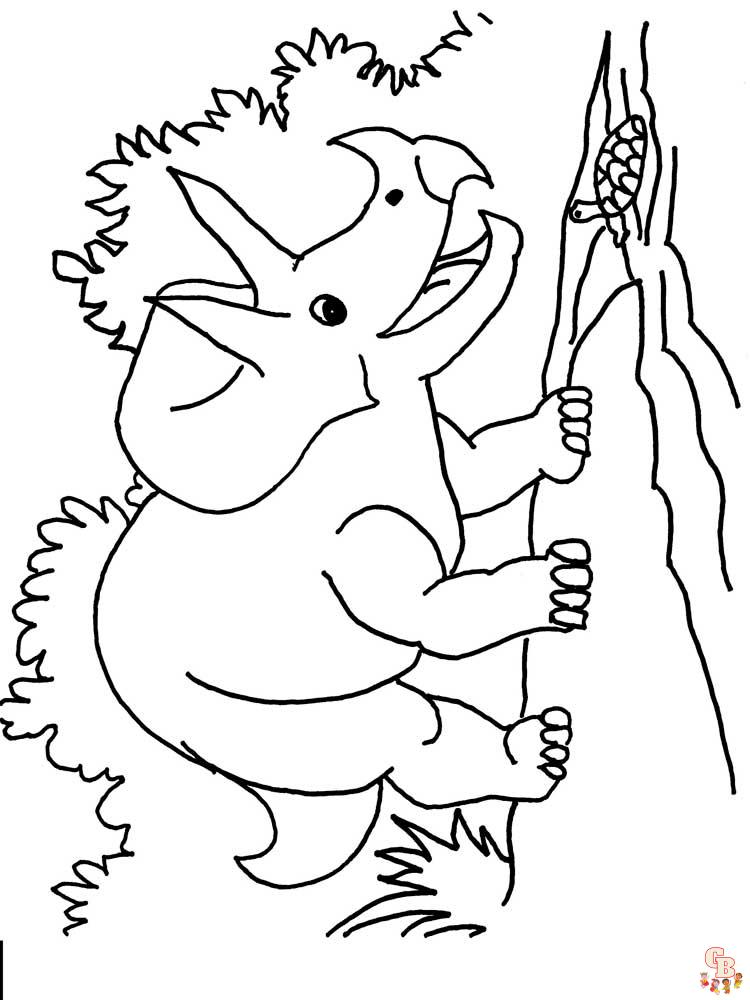 Coloriage Triceratops