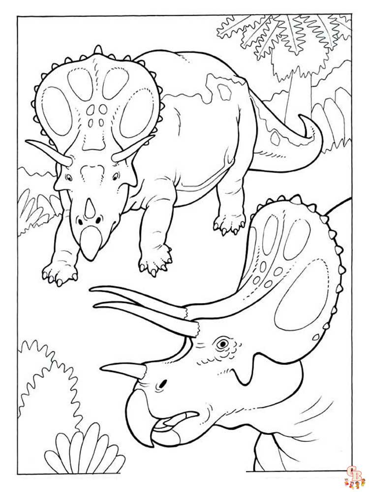 Coloriage Triceratops