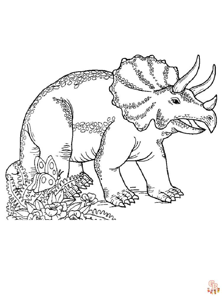 Coloriage Triceratops