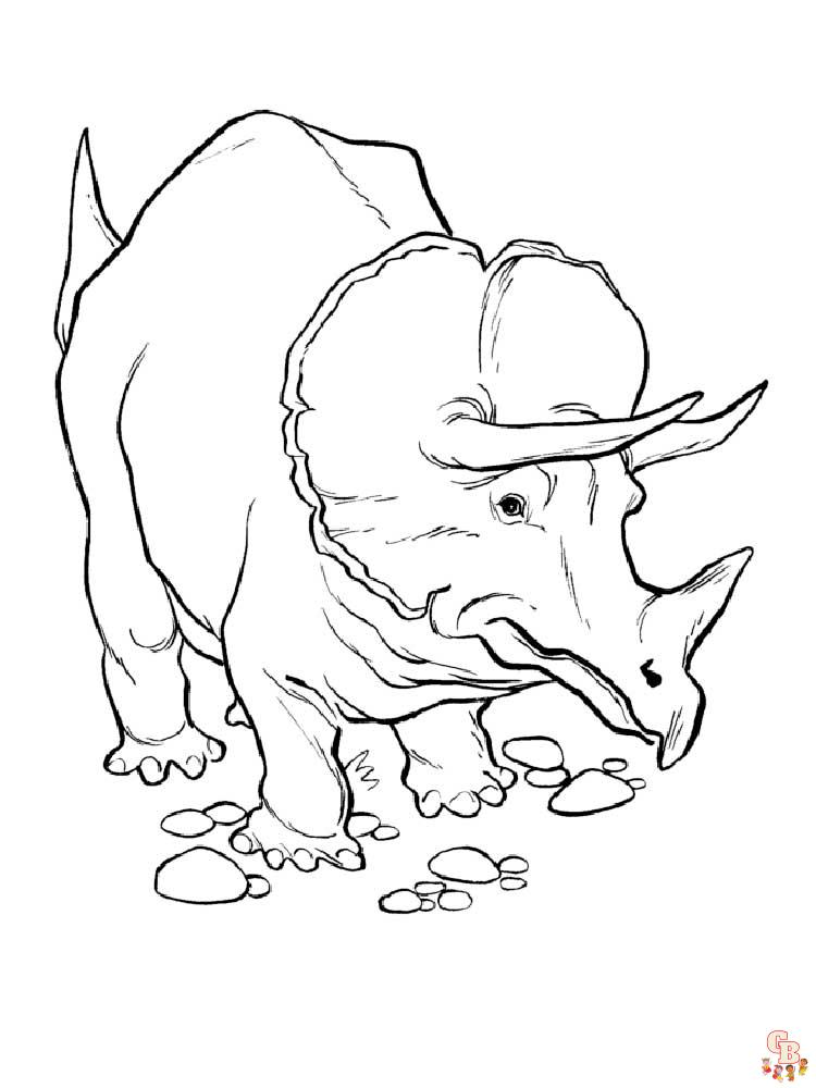 Coloriage Triceratops