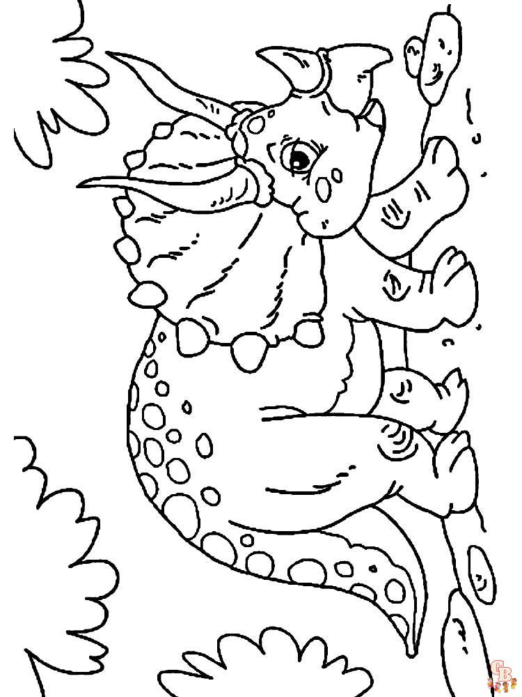 Coloriage Triceratops