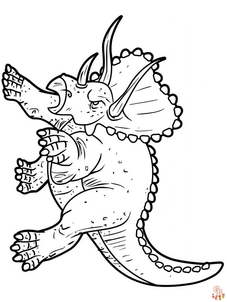 Coloriage Triceratops